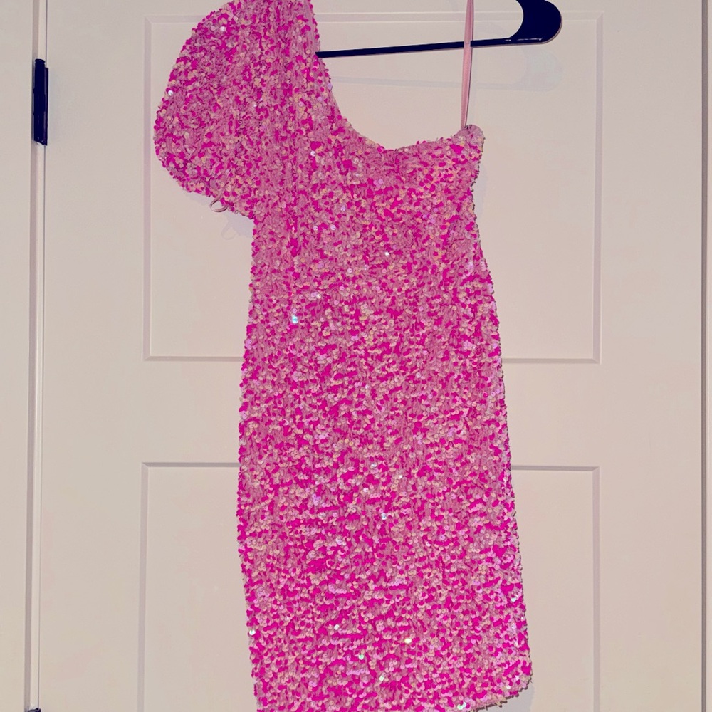 Petal & pup sequin pink dress-M